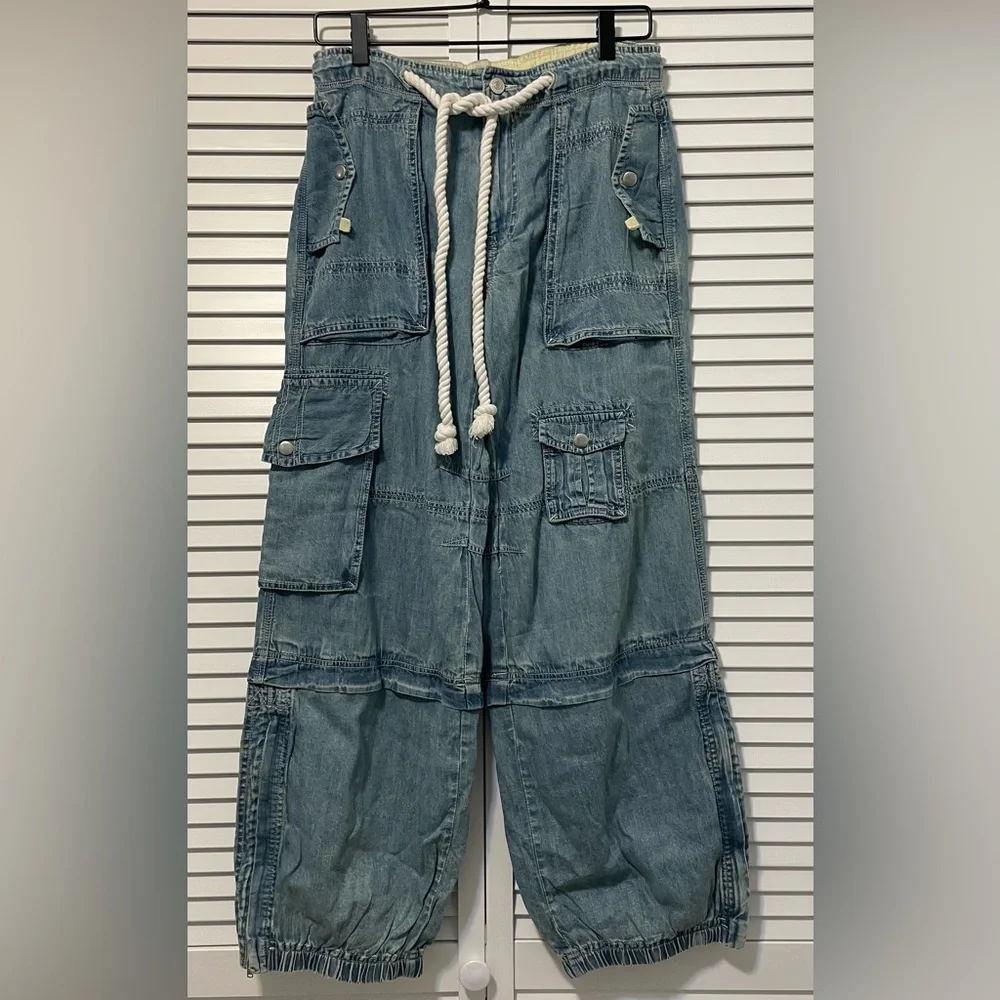 We The Free Blue Boyfriend Jeans - Picture 2 of 3